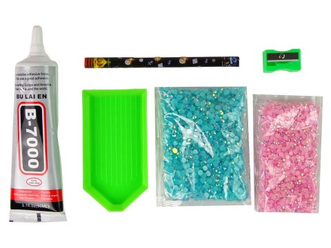 Zestaw Jednorożec DIY Diamenty Kryształki Błękitny LEAN Toys Zestaw Jednorożec DIY Diamenty Kryształki Błękitny LEAN Toys