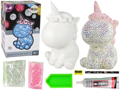 Zestaw Jednorożec DIY Diamenty Kryształki Różowy LEAN Toys Zestaw Jednorożec DIY Diamenty Kryształki Różowy LEAN Toys