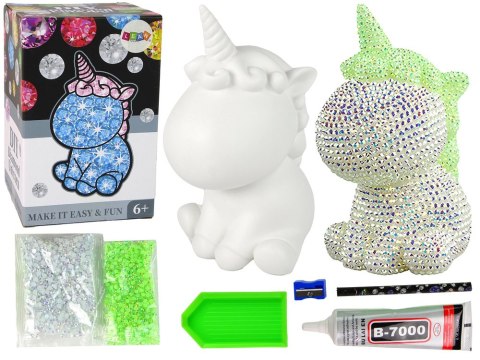 Zestaw Jednorożec DIY Diamenty Kryształki Zielony LEAN Toys Zestaw Jednorożec DIY Diamenty Kryształki Zielony LEAN Toys