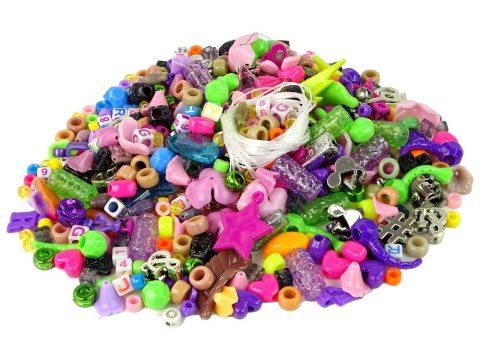 Zestaw Kolorowych Koralików DIY Biżuteria LEAN Toys Zestaw Kolorowych Koralików DIY Biżuteria LEAN Toys