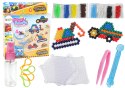 Zestaw Koralików Wodnych DIY Magiczne Koraliki 8 Kolorów Pojazdy Budowlane LEAN Toys