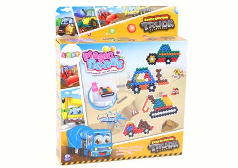 Zestaw Koralików Wodnych DIY Magiczne Koraliki 8 Kolorów Pojazdy Budowlane LEAN Toys Zestaw Koralików Wodnych DIY Magiczne Koraliki 8 Kolorów Pojazdy Budowlane LEAN Toys