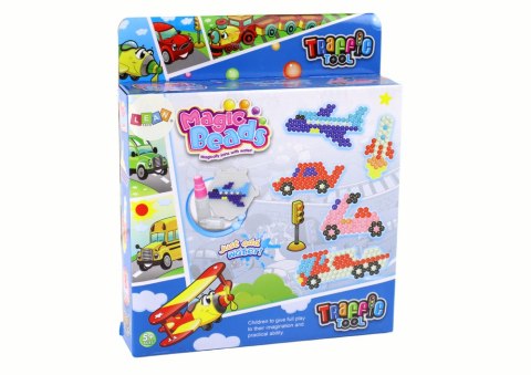 Zestaw Koralików Wodnych DIY Magiczne Koraliki 8 Kolorów Środki Transportu LEAN Toys Zestaw Koralików Wodnych DIY Magiczne Koraliki 8 Kolorów Środki Transportu LEAN Toys
