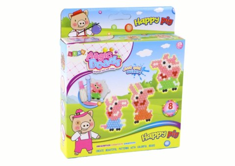Zestaw Koralików Wodnych DIY Magiczne Koraliki 8 Kolorów Świnki LEAN Toys Zestaw Koralików Wodnych DIY Magiczne Koraliki 8 Kolorów Świnki LEAN Toys
