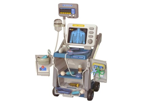 Zestaw Małego Doktora Stetoskop Światła Niebieski LEAN Toys Zestaw Małego Doktora Stetoskop Światła Niebieski LEAN Toys