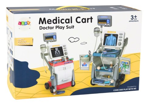 Zestaw Małego Doktora Stetoskop Światła Niebieski LEAN Toys Zestaw Małego Doktora Stetoskop Światła Niebieski LEAN Toys
