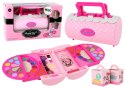 Zestaw Piękności Do Makijażu W Kuferku Cienie Do Powiek Różowy LEAN Toys