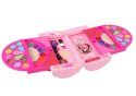 Zestaw Piękności Do Makijażu W Kuferku Cienie Do Powiek Różowy LEAN Toys