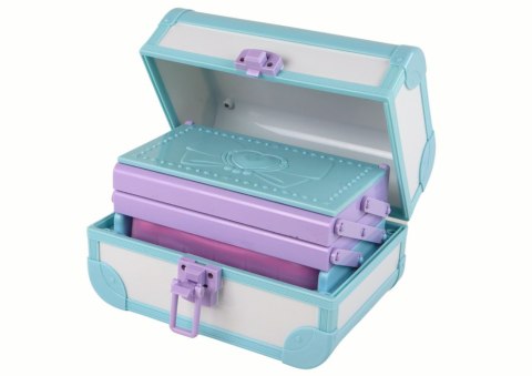 Zestaw Piękności Kosmetyki Makijaż Robienie Paznokci Niebieski Kuferek LEAN Toys Zestaw Piękności Kosmetyki Makijaż Robienie Paznokci Niebieski Kuferek LEAN Toys