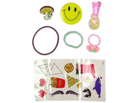 Zestaw Piękności w Kuferku Cienie Lakiery Różowy Biały LEAN Toys Zestaw Piękności w Kuferku Cienie Lakiery Różowy Biały LEAN Toys