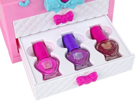 Zestaw Piękności w Walizce Różowy Biały LEAN Toys Zestaw Piękności w Walizce Różowy Biały LEAN Toys