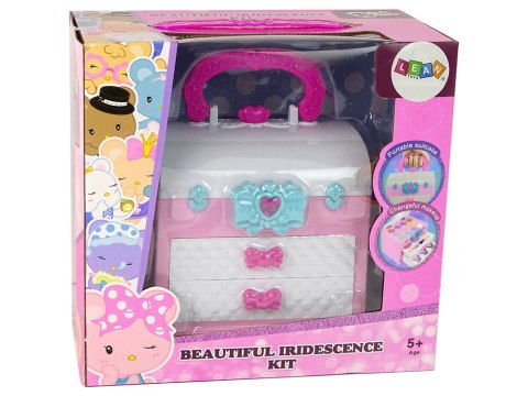 Zestaw Piękności w Walizce Różowy Biały LEAN Toys Zestaw Piękności w Walizce Różowy Biały LEAN Toys