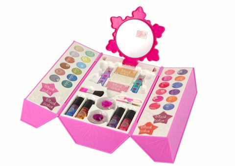 Zestaw Torba Do Makijażu Różowy Cienie do Powiek. LEAN Toys Zestaw Torba Do Makijażu Różowy Cienie do Powiek. LEAN Toys