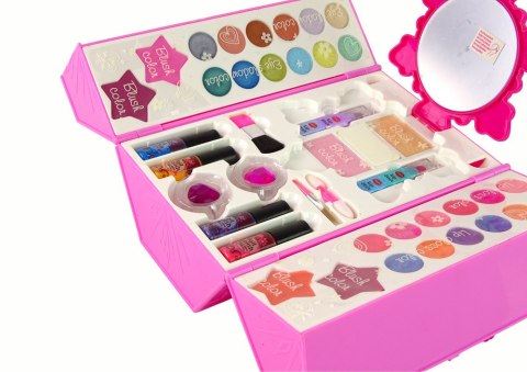 Zestaw Torba Do Makijażu Różowy Cienie do Powiek. LEAN Toys Zestaw Torba Do Makijażu Różowy Cienie do Powiek. LEAN Toys