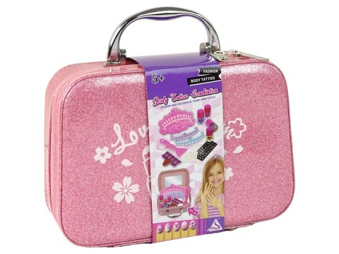Zestaw do Malowania Paznokci w Walizce Różowa Brokat LEAN Toys Zestaw do Malowania Paznokci w Walizce Różowa Brokat LEAN Toys