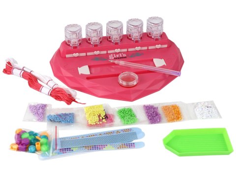 Zestaw do Robienia Bransoletek Diamenciki Wyklejanie Serce LEAN Toys Zestaw do Robienia Bransoletek Diamenciki Wyklejanie Serce LEAN Toys