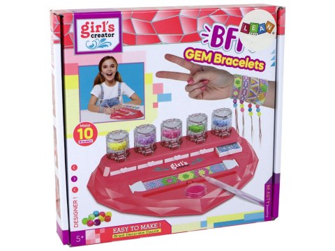 Zestaw do Robienia Bransoletek Diamenciki Wyklejanie Serce LEAN Toys Zestaw do Robienia Bransoletek Diamenciki Wyklejanie Serce LEAN Toys