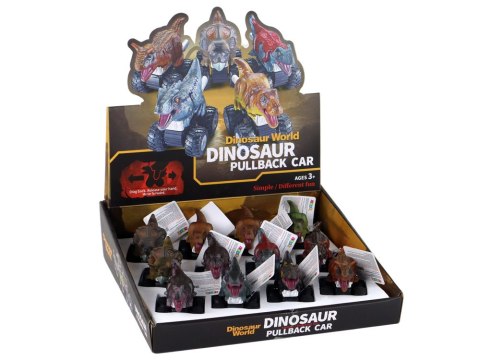 Autko Dinozaur z Napędem Frykcyjnym Różne Gatunki Kolory LEAN TOYS Autko Dinozaur z Napędem Frykcyjnym Różne Gatunki Kolory LEAN TOYS