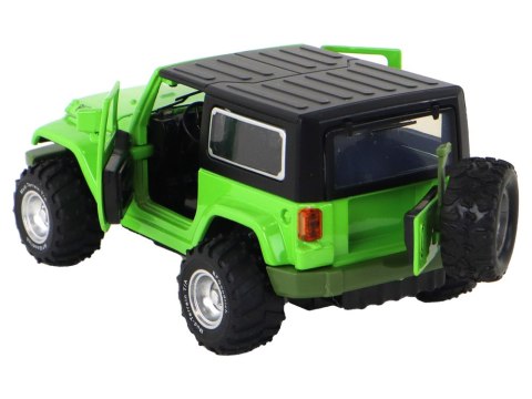Auto Terenowe Napęd Frykcyjny Na Baterie Metalowy Zielony 1:32 LEAN Toys Auto Terenowe Napęd Frykcyjny Na Baterie Metalowy Zielony 1:32 LEAN Toys
