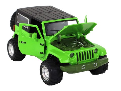 Auto Terenowe Napęd Frykcyjny Na Baterie Metalowy Zielony 1:32 LEAN Toys Auto Terenowe Napęd Frykcyjny Na Baterie Metalowy Zielony 1:32 LEAN Toys