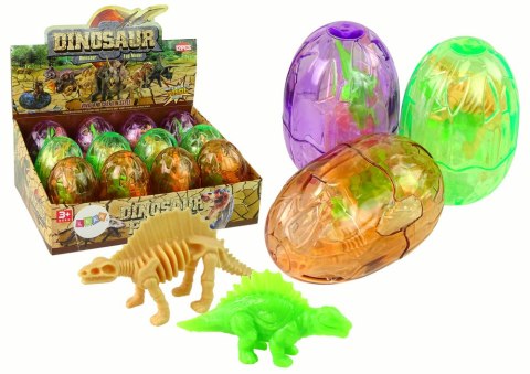 Duże Jajo Dinozaura 2 Figurki Jajko Dinozaury 9 cm LEAN TOYS Duże Jajo Dinozaura 2 Figurki Jajko Dinozaury 9 cm LEAN TOYS