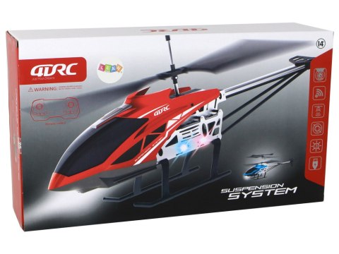 Helikopter RC Śmigłowiec Zdalnie Sterowany Na Pilot 70 cm Czerwony LEAN Toys Helikopter RC Śmigłowiec Zdalnie Sterowany Na Pilot 70 cm Czerwony LEAN Toys