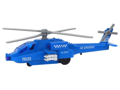 Helikopter Śmigłowiec Aluminiowy Ratunkowy Z Napędem Mix Dźwięk Światła LEAN Toys Helikopter Śmigłowiec Aluminiowy Ratunkowy Z Napędem Mix Dźwięk Światła LEAN Toys