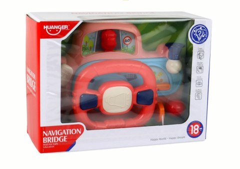 Interaktywna Kierownica Różowa Symulator Jazdy Wielofunkcyjna LEAN Toys Interaktywna Kierownica Różowa Symulator Jazdy Wielofunkcyjna LEAN Toys