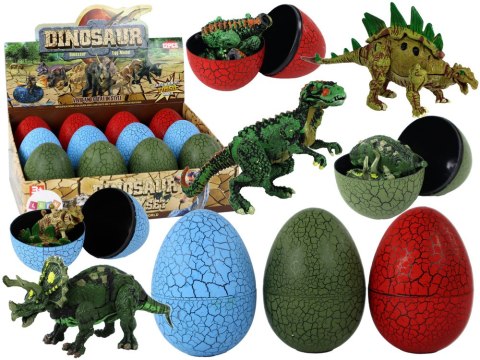 Jajo Figurka Dinozaura 3 Kolory 9cm LEAN TOYS Jajo Figurka Dinozaura 3 Kolory 9cm LEAN TOYS