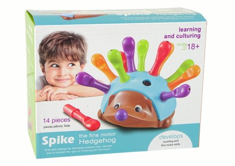 Jeżyk Układanka Różowy Kolorowe Kolce LEAN Toys Jeżyk Układanka Różowy Kolorowe Kolce LEAN Toys