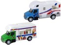 Kamper Ciężarówka Karetka Lodziarnia Z Napędem Frykcyjnym 1:87 A LEAN Toys
