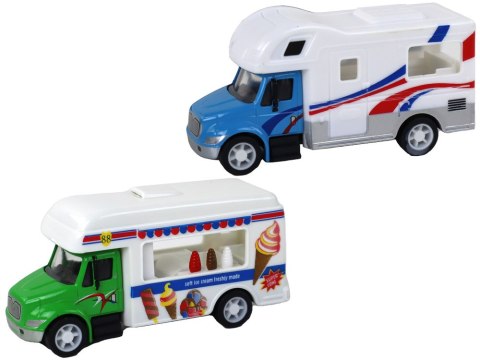 Kamper Ciężarówka Karetka Lodziarnia Z Napędem Frykcyjnym 1:87 A LEAN Toys Kamper Ciężarówka Karetka Lodziarnia Z Napędem Frykcyjnym 1:87 A LEAN Toys
