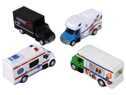 Kamper Ciężarówka Karetka Lodziarnia Z Napędem Frykcyjnym 1:87 A LEAN Toys Kamper Ciężarówka Karetka Lodziarnia Z Napędem Frykcyjnym 1:87 A LEAN Toys