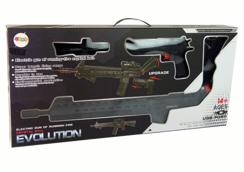 Karabin Pistolet na Kulki Wodne Akcesoria Czarny LEAN Toys Karabin Pistolet na Kulki Wodne Akcesoria Czarny LEAN Toys