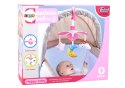 Karuzela Łóżeczkowa Dla Dzieci Klips Niebo Różowa LEAN Toys