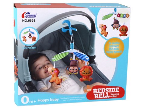 Karuzela Łóżeczkowa Klasyczna Dla Dzieci Klips Zwierzątka LEAN Toys Karuzela Łóżeczkowa Klasyczna Dla Dzieci Klips Zwierzątka LEAN Toys