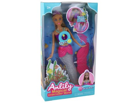 Lalka Anlily Syrena Efekty Świtlne i Dźwiękowe LEAN Toys Lalka Anlily Syrena Efekty Świtlne i Dźwiękowe LEAN Toys