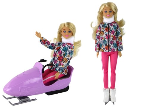Lalka Dla Dzieci Anlily Łyżwy Pies Sporty Zimowe LEAN Toys Lalka Dla Dzieci Anlily Łyżwy Pies Sporty Zimowe LEAN Toys