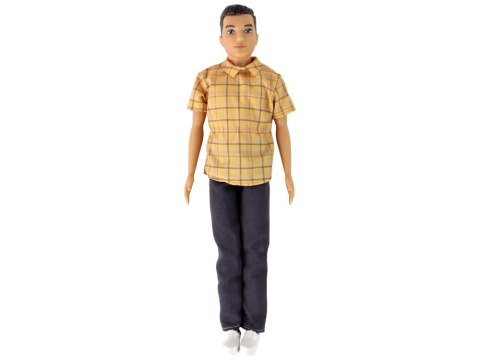 Lalka Dla Dzieci Chłopak Koszula Brązowe Włosy LEAN Toys Lalka Dla Dzieci Chłopak Koszula Brązowe Włosy LEAN Toys