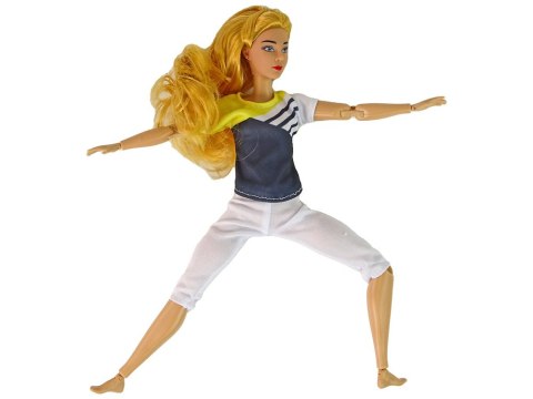 Lalka Dla Dzieci Mata Joga Długie Blond Włosy LEAN Toys Lalka Dla Dzieci Mata Joga Długie Blond Włosy LEAN Toys