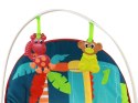 Leżaczek Bujaczek 2w1 Dziecięcy Bujak Fotelik Dźwięki Wibracje Dinozaury LEAN Toys