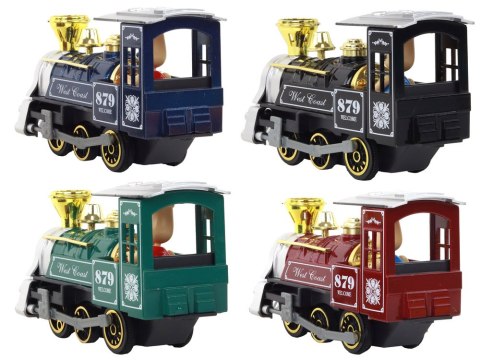 Lokomotywa Z Napędem Parowóz Pociąg Mix Aluminiowa Dźwięk Światła LEAN Toys Lokomotywa Z Napędem Parowóz Pociąg Mix Aluminiowa Dźwięk Światła LEAN Toys
