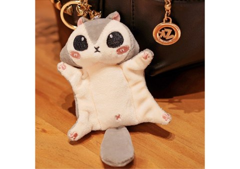 Maskotka Pluszowa Lotopałanka karłowata Szara Brelok 10 cm LEAN Toys Maskotka Pluszowa Lotopałanka karłowata Szara Brelok 10 cm LEAN Toys