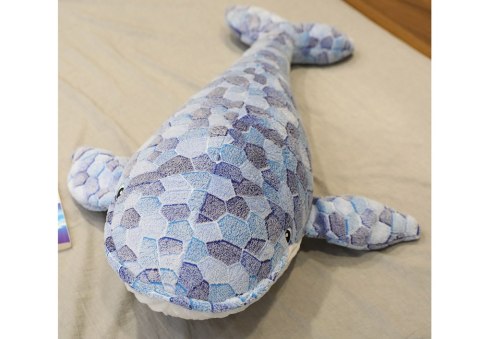 Maskotka Pluszowa Wieloryb Szary 90 cm LEAN Toys Maskotka Pluszowa Wieloryb Szary 90 cm LEAN Toys