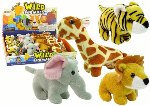 Mini Pluszak Zwierzątko Safari 4 Modele LEAN Toys Mini Pluszak Zwierzątko Safari 4 Modele LEAN Toys
