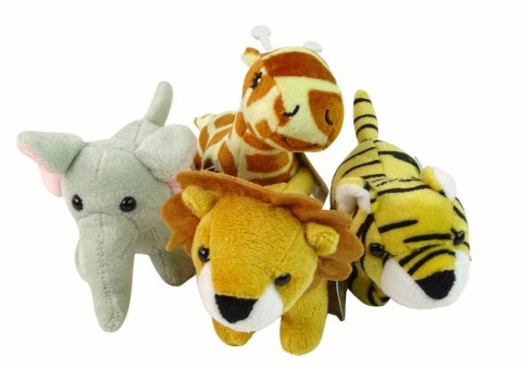 Mini Pluszak Zwierzątko Safari 4 Modele LEAN Toys Mini Pluszak Zwierzątko Safari 4 Modele LEAN Toys