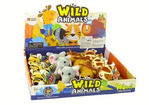 Mini Pluszak Zwierzątko Safari 4 Modele LEAN Toys Mini Pluszak Zwierzątko Safari 4 Modele LEAN Toys