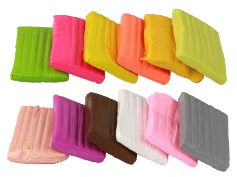 Modelina 12 Kolorów Pastelowe Żywe Kolory Mix Zestaw LEAN Toys Modelina 12 Kolorów Pastelowe Żywe Kolory Mix Zestaw LEAN Toys