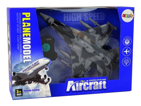 Odrzutowiec Zdalnie Sterowany Pilot Szary LEAN Toys Odrzutowiec Zdalnie Sterowany Pilot Szary LEAN Toys