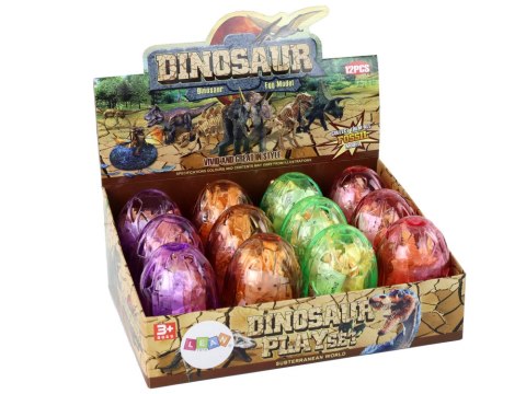 Otwierane Jajo Dinozaura Figurka Żółta 4 Kolory 9 cm LEAN TOYS Otwierane Jajo Dinozaura Figurka Żółta 4 Kolory 9 cm LEAN TOYS